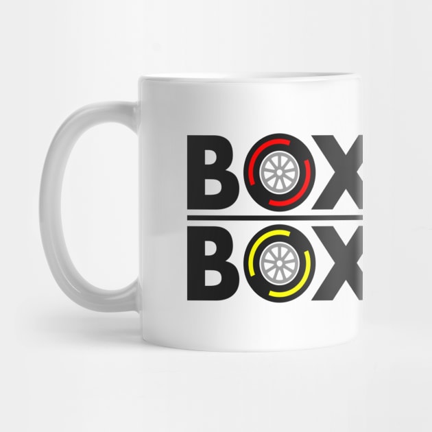 Box Box Box Box F1 Tyre Compound Design by DavidSpeedDesign